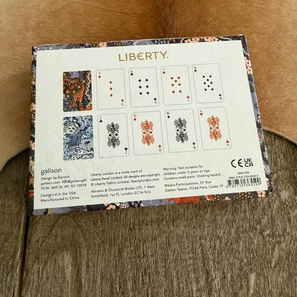 Brand NIB Liberty London Maxine Playing Card Set - Picture 2 of 12